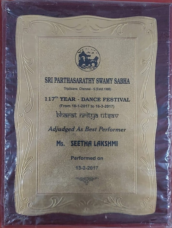 Adjudged As Best Performer